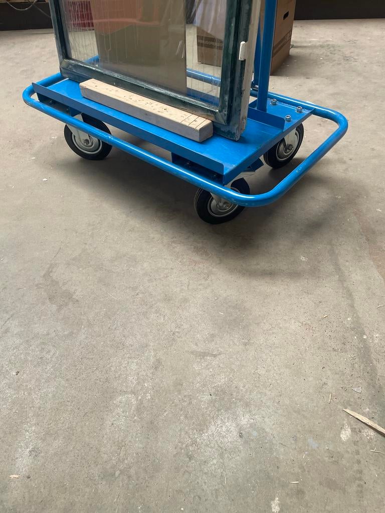 Stevige Platenwagen / Transportwagen - Blauw, Ophalen, Gebruikt