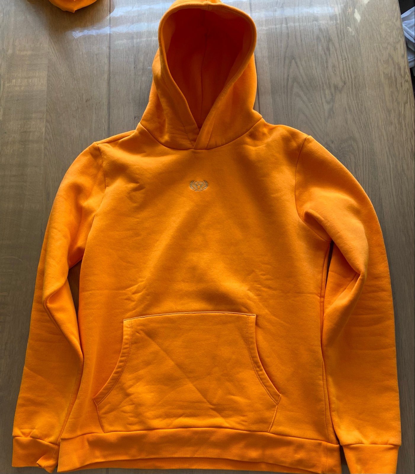 Beukersgoud hoodie maat L - Oranje, Ophalen of Verzenden, Zo goed als nieuw, Maat 52/54 (L), Oranje
