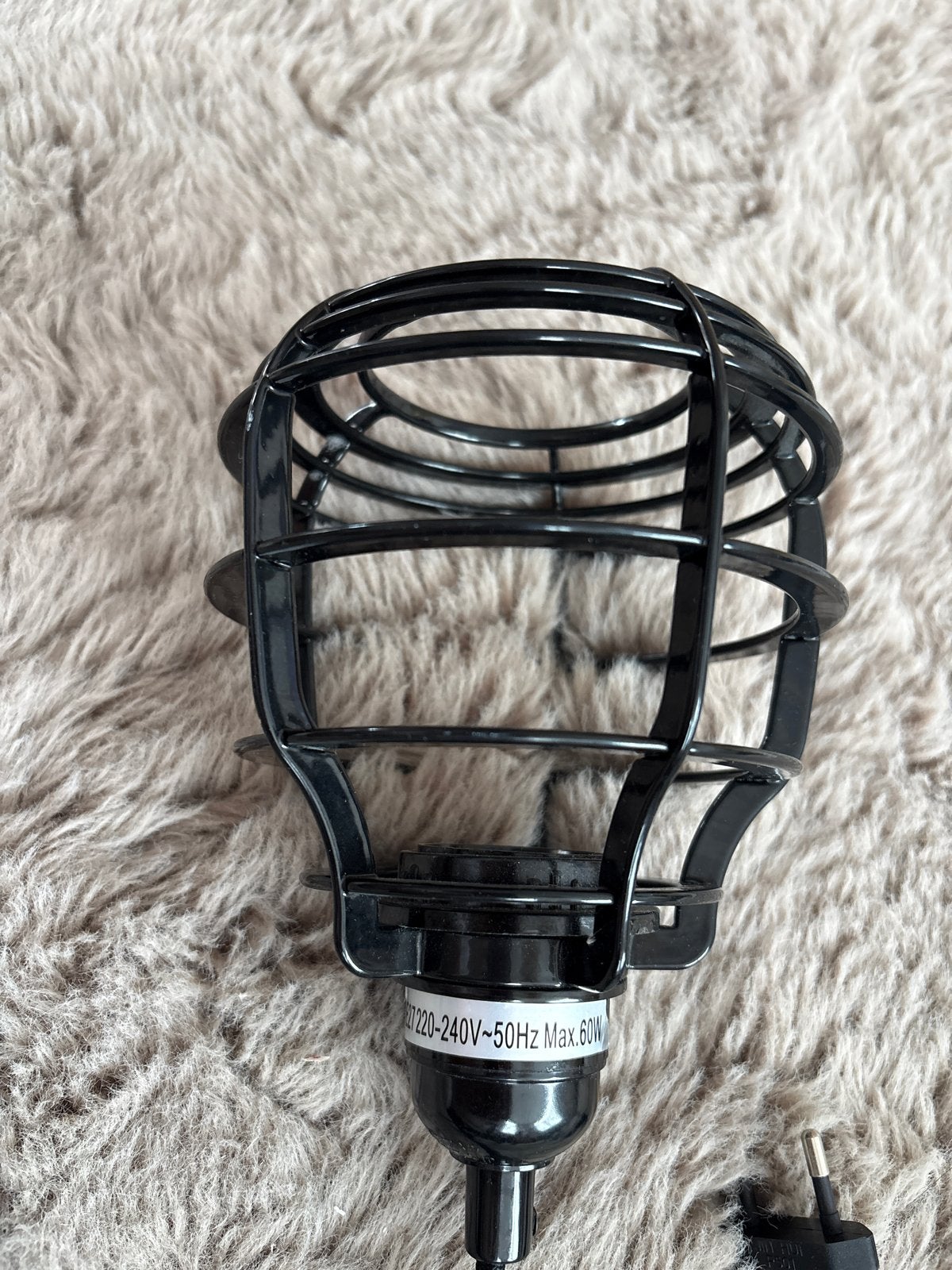HK living lamp met kooi - Zwart, Overige merken, Zwart, Industrieel, Nieuw