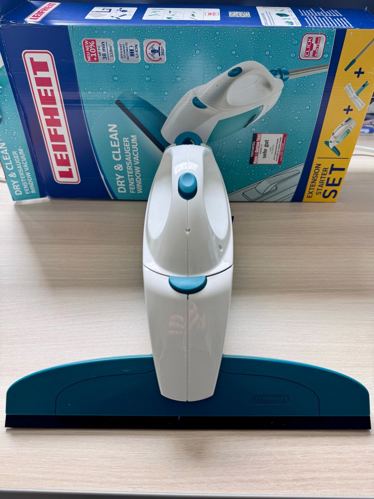 Leifheit Dry & Clean Raamwisser - Nieuwstaat, Huis en Inrichting, Schoonmaakartikelen, Ophalen, Raamwisser of Trekker