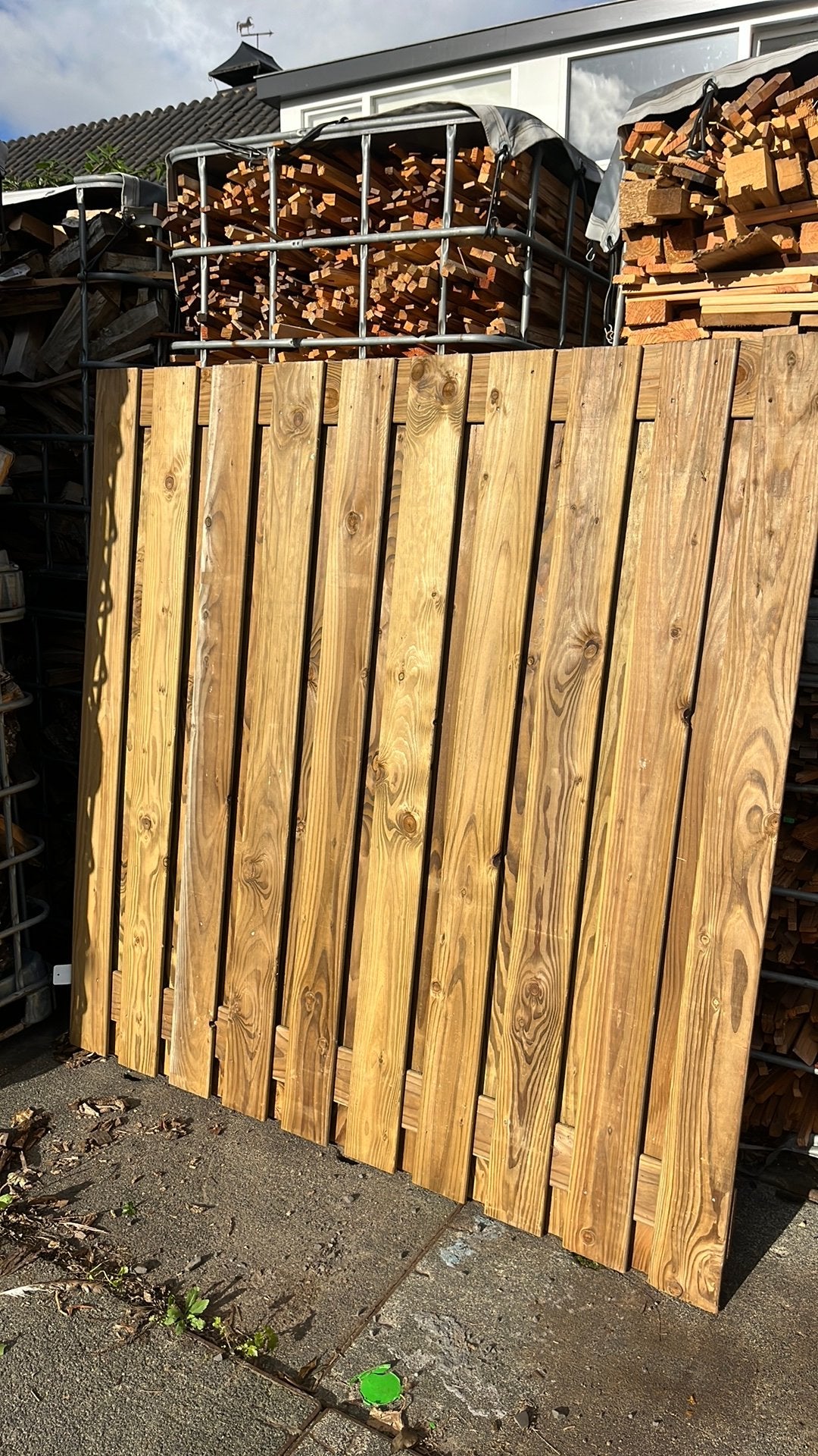 Tuinscherm douglas geimpregneerd, Ophalen, 1 tot 2 meter, Minder dan 3 meter, Zo goed als nieuw