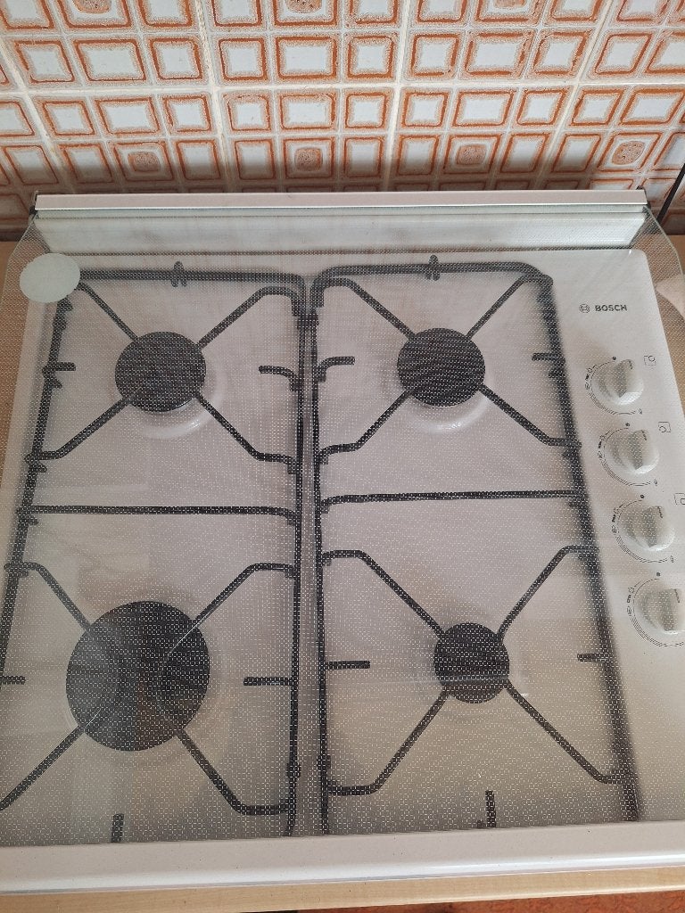Bosch gasfornuis met 4 kookzones, Ophalen, Gebruikt, 4 kookzones, Gas