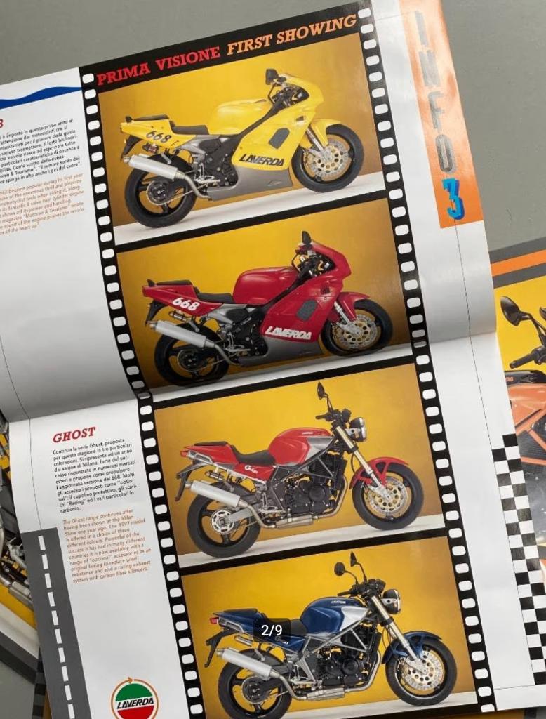 LAVERDA persmap  uit de 1997. 650 Ghost Prima Visione, Ophalen of Verzenden, Overige merken
