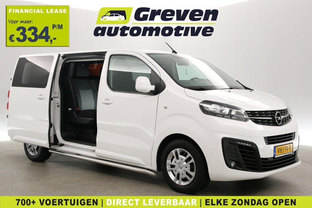 Opel Vivaro 2.0 CDTI L3H1 | Dubbele Cabine | Airco | Cruise, Voorwielaandrijving, Stof, Gebruikt, Euro 6