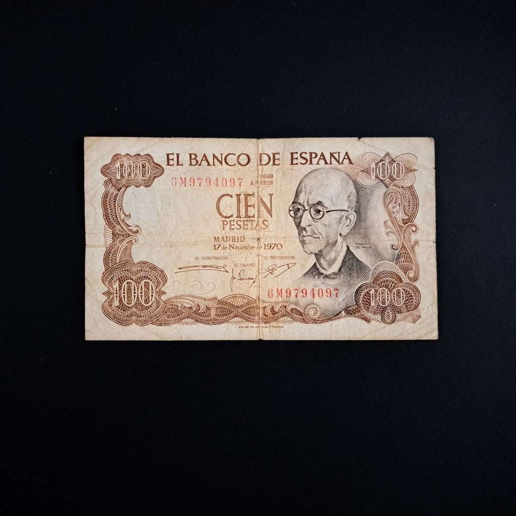 100 peseta Spanje #068, Verzenden, Overige landen, Los biljet