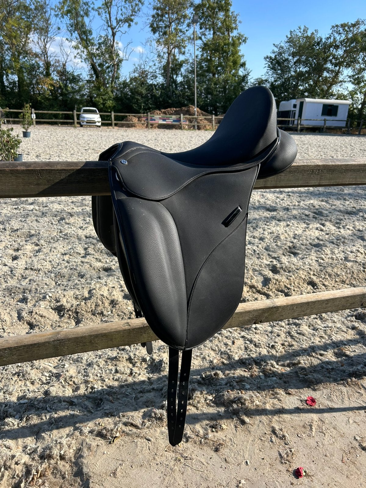Nieuw 17,5 inch dressuurzadel Norton pro, Dieren en Toebehoren, Ophalen, L (17.5 inch), Dressuur, Overige merken