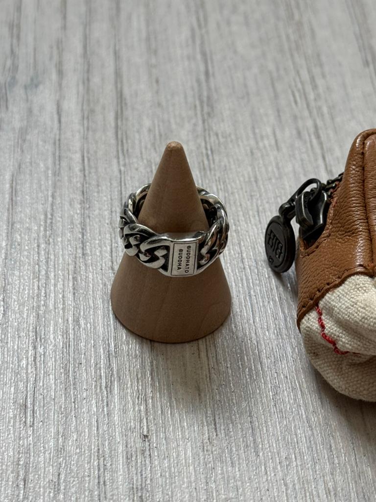 Buddha to buddha nathalie small ring met zakje, Sieraden, Tassen en Uiterlijk, Ophalen of Verzenden, Dame of Heer, Zilver, Zilver