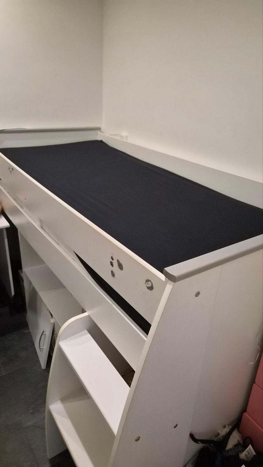 Stevige hoogslaper met opbergruimte (excl. matras), Ophalen, Gebruikt, Eenpersoons, 200 cm