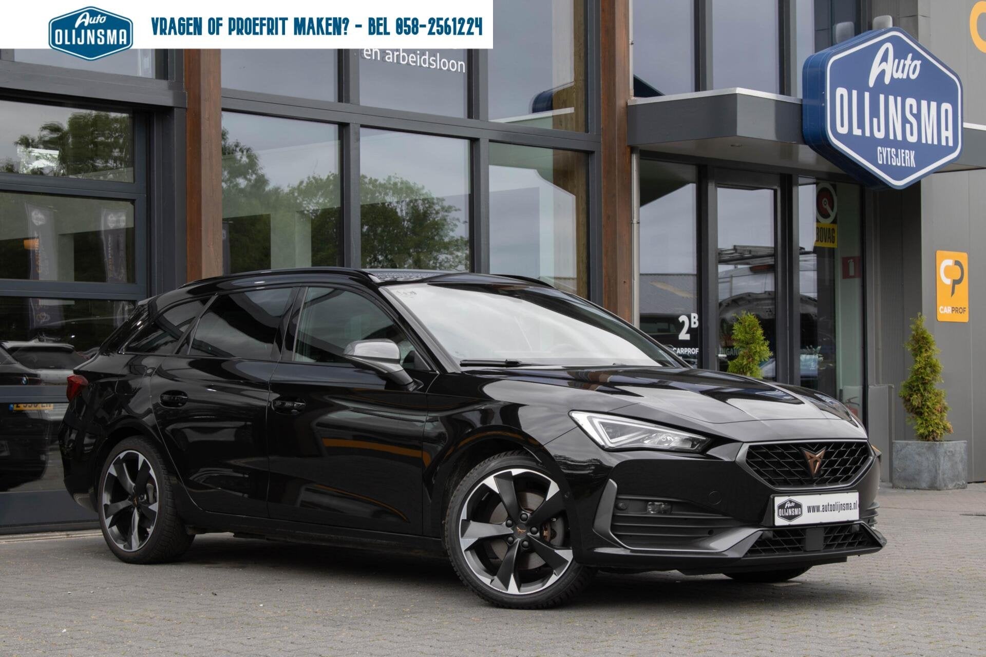 CUPRA Leon Sportstourer 1.4 PHEV Essential|Stuurverwarming|C, Gebruikt, Zwart, 4 cilinders, Leon