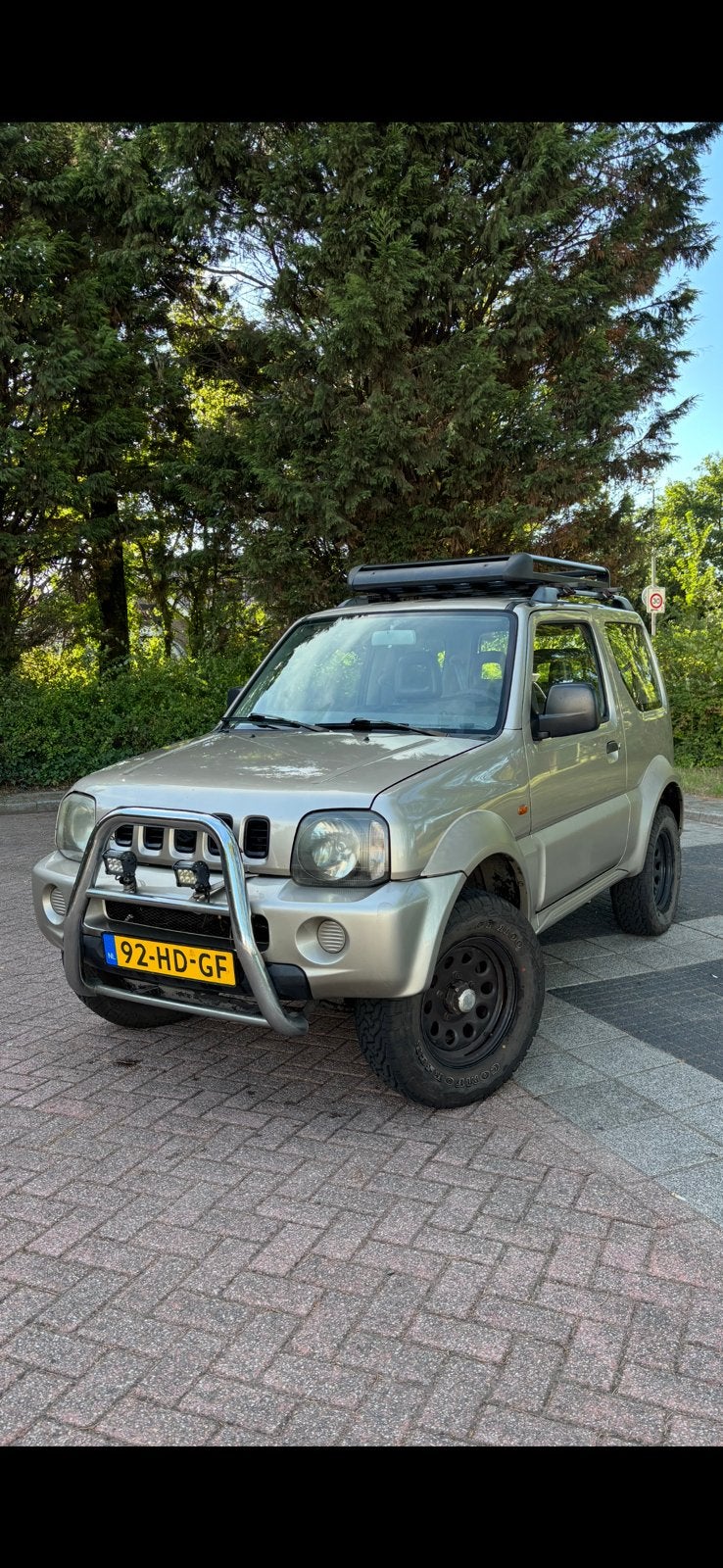 Suzuki Jimny 1.3 JLX 4WD 2001 Beige automaat/airco, Automaat, 1025 kg, 40 €/maand, 4 cilinders