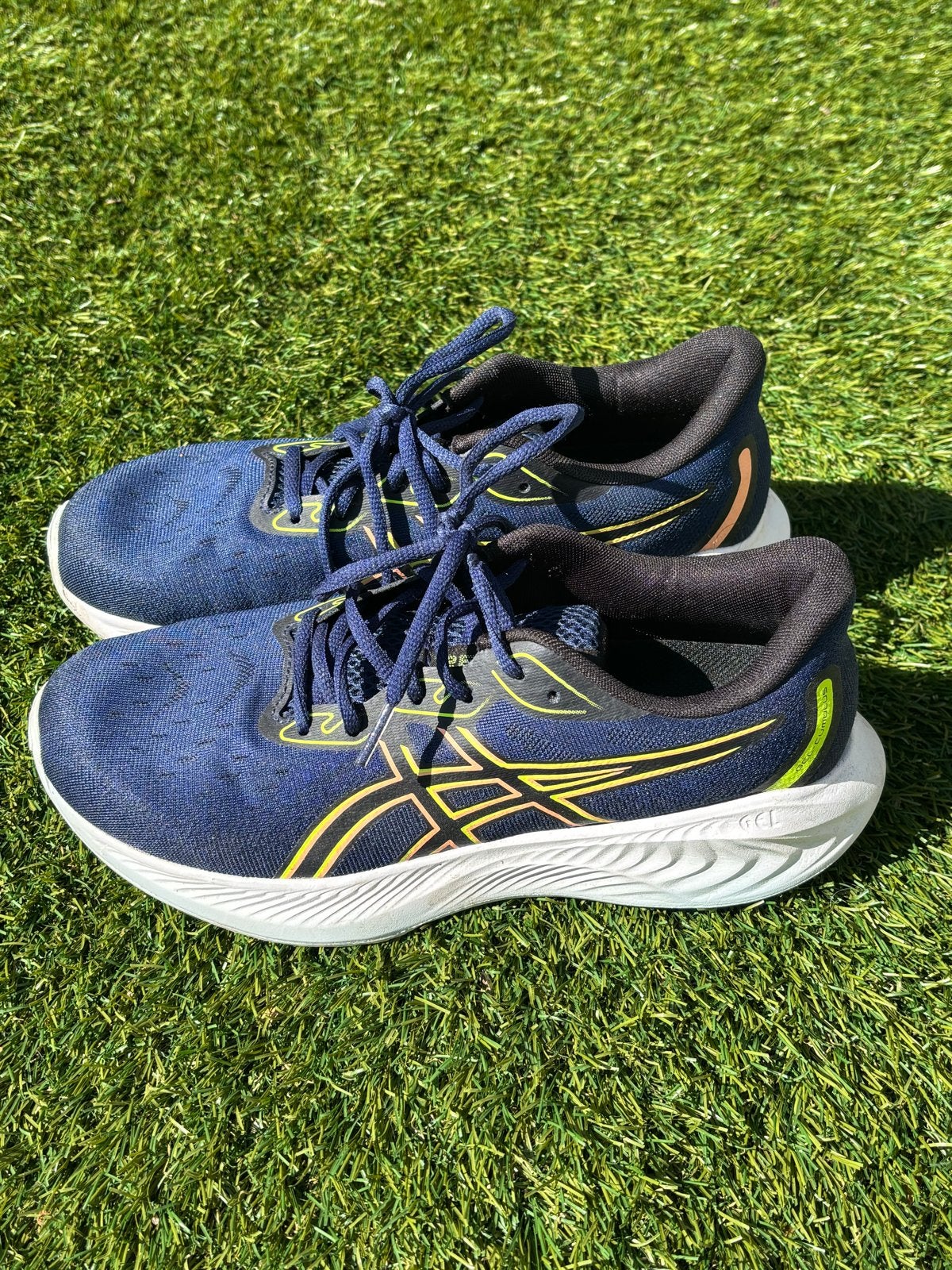 ASICS Hardloopschoenen - Maat 40, Ophalen of Verzenden, Zo goed als nieuw, Blauw, Sportschoenen