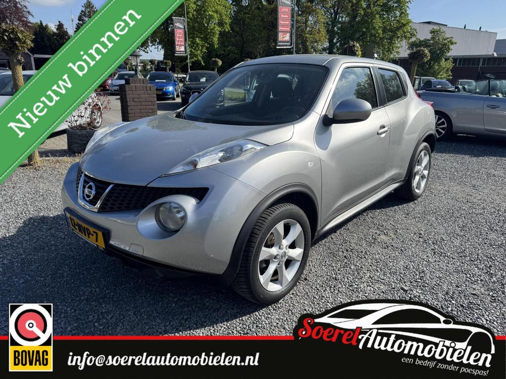 Nissan Juke 1.6 Acenta Eco clima, cruise, p.senoren,trekhaak, Auto's, Nissan, Bedrijf, Te koop, Juke, ABS, Airbags, Airconditioning