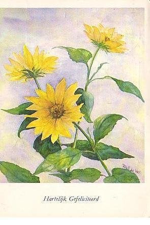 Ansichtkaart 	Bloemen, Verzamelen, Ansichtkaarten | Themakaarten, Verzenden, 1960 tot 1980, Gelopen, Natuur