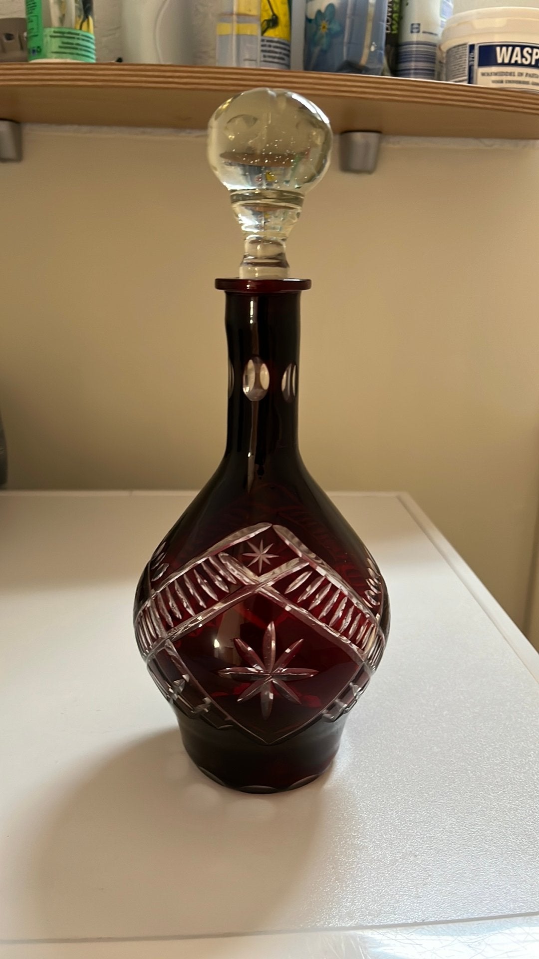 Boheems glas/karaf, Ophalen of Verzenden