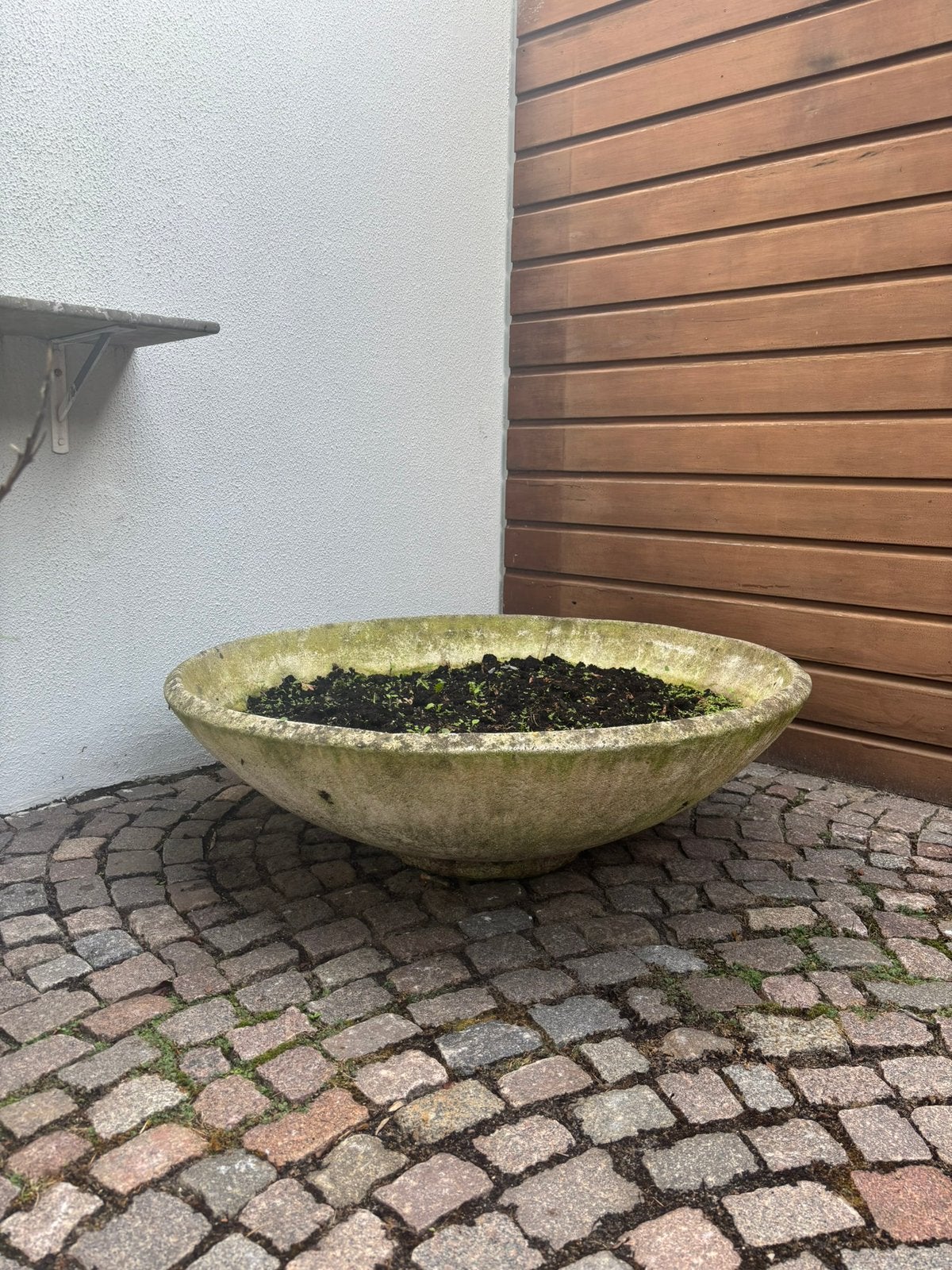 Grote Bloembak Tuin, Ophalen, Steen, Rond, Zo goed als nieuw