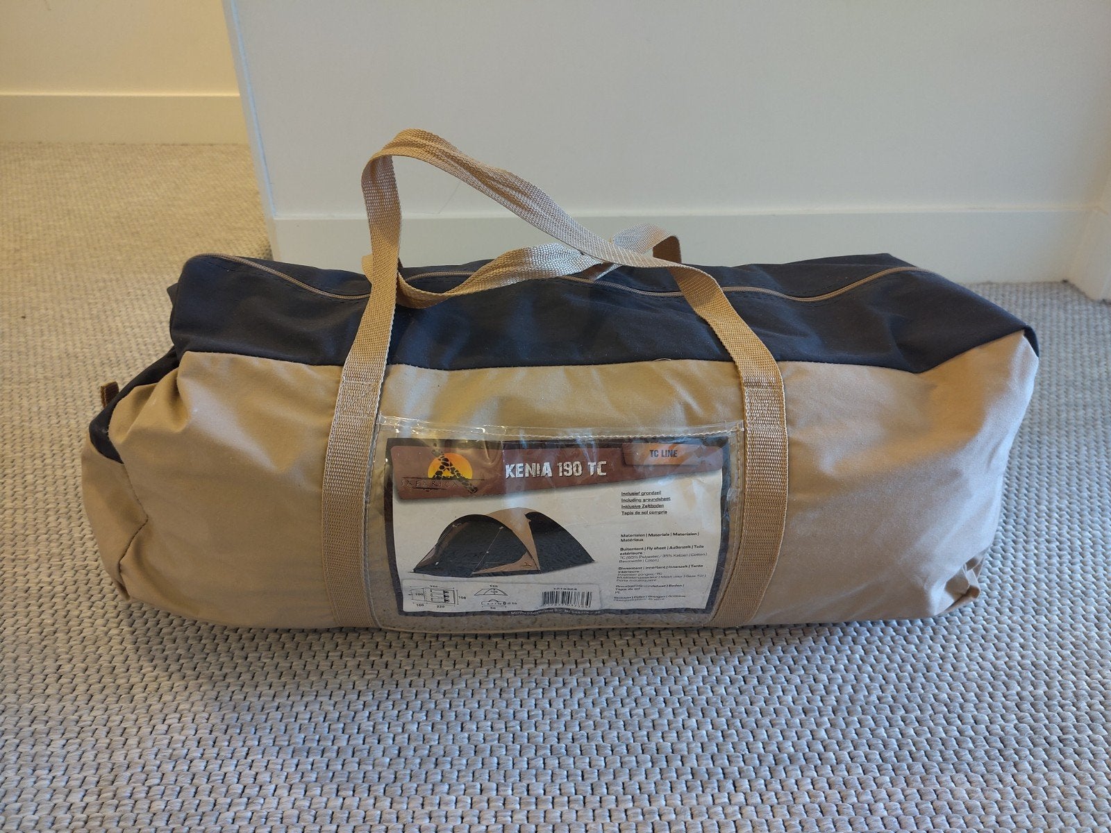 Safarica Kenia 190 TC tent - slechts 1 vakantie gebruikt, Caravans en Kamperen, Tenten, Ophalen, Zo goed als nieuw, Tot en met 3