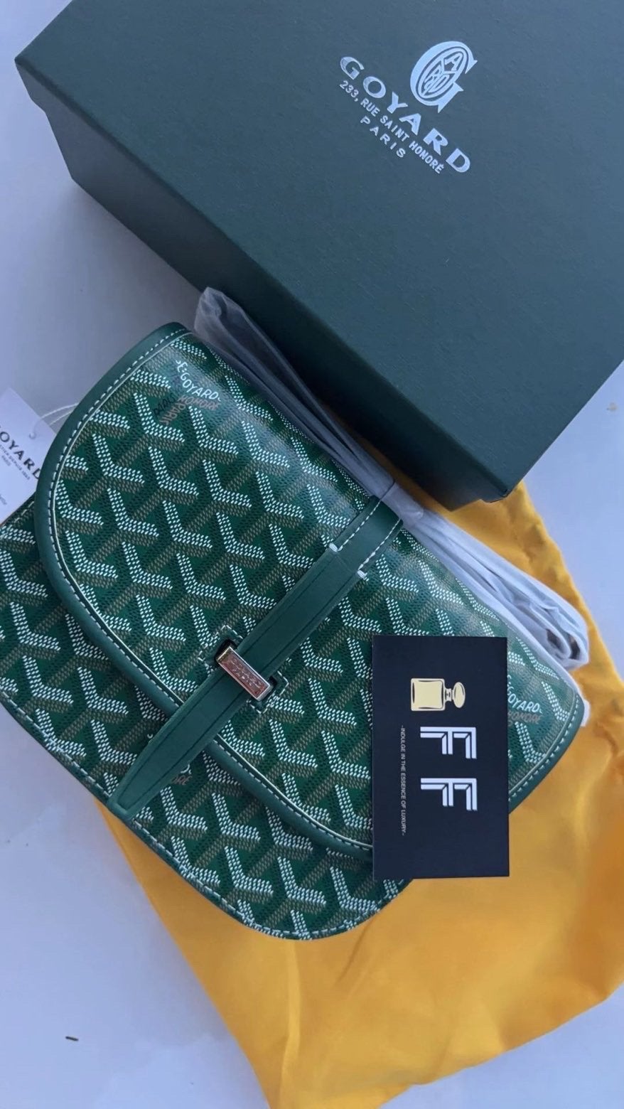 Goyard Schoudertasje Groen, Verzenden, Nieuw, Groen, Schoudertasje
