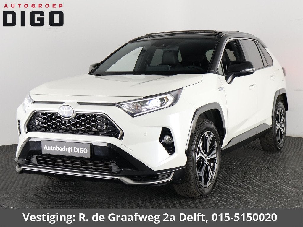 Toyota RAV4 2.5 Plug-in Hybrid AWD Bi-Tone Plus | 1500 KG tr, Auto's, Toyota, Bedrijf, Te koop, Rav4, 360° camera, 4x4, ABS, Achteruitrijcamera