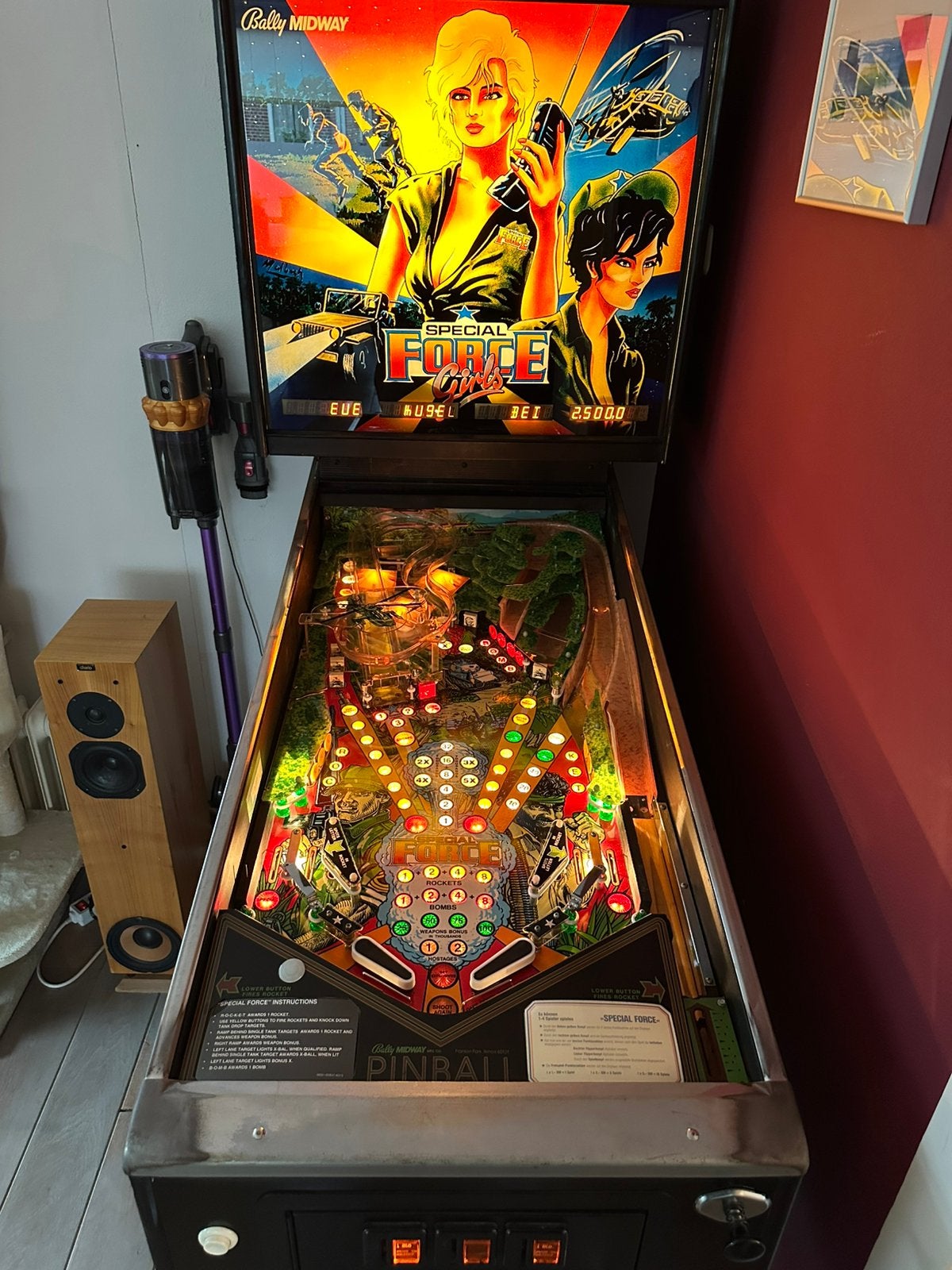 Bally Special Force Girls 1986 Multiball flipperkast, Ophalen, Elektronisch, Bally, Zo goed als nieuw