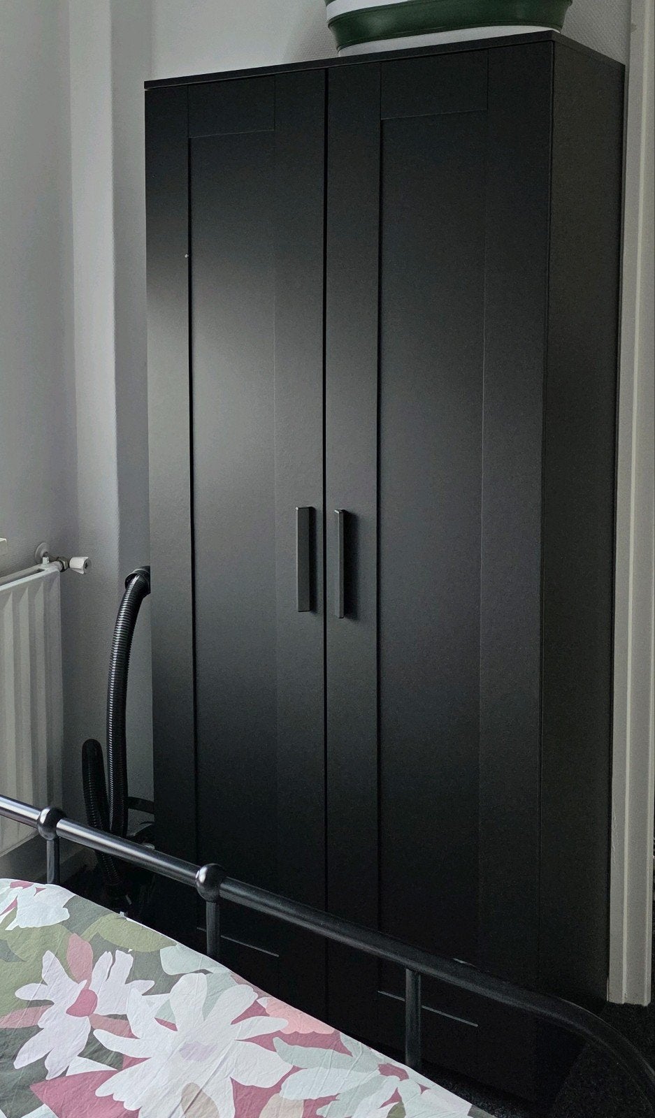(Brimnes) Ikea kledingkast, zwart, Ophalen, Gebruikt, 100 tot 150 cm, 150 tot 200 cm