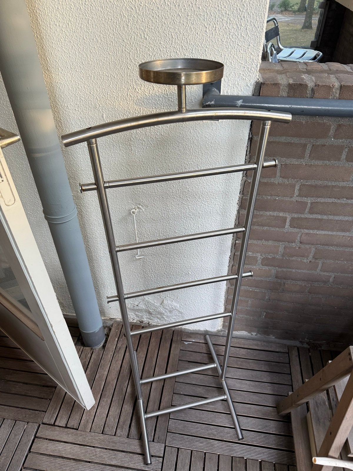 Stijlvolle staande kapstok van metaal, Gebruikt, Ophalen of Verzenden, Metaal, Staande kapstok