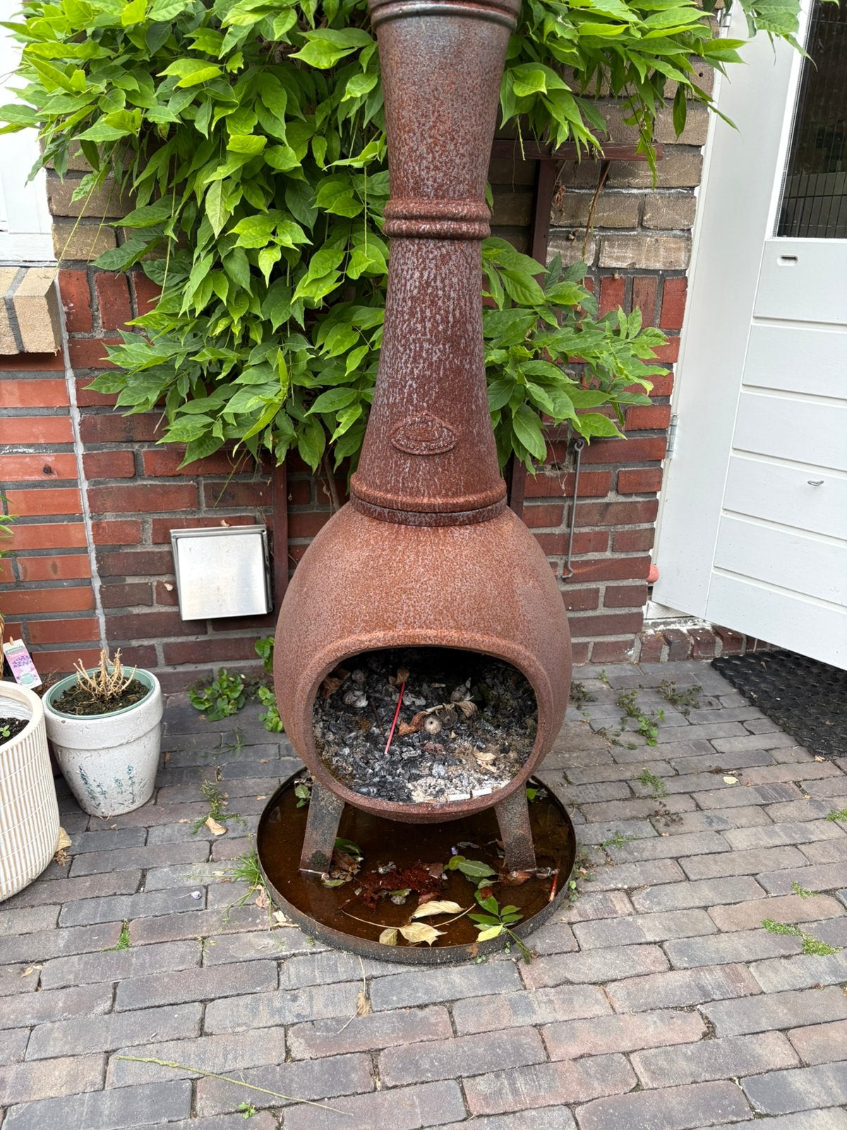 Vuurpot gietijzer 120cm, Tuin en Terras, Tuinhaarden, Ophalen, Zo goed als nieuw