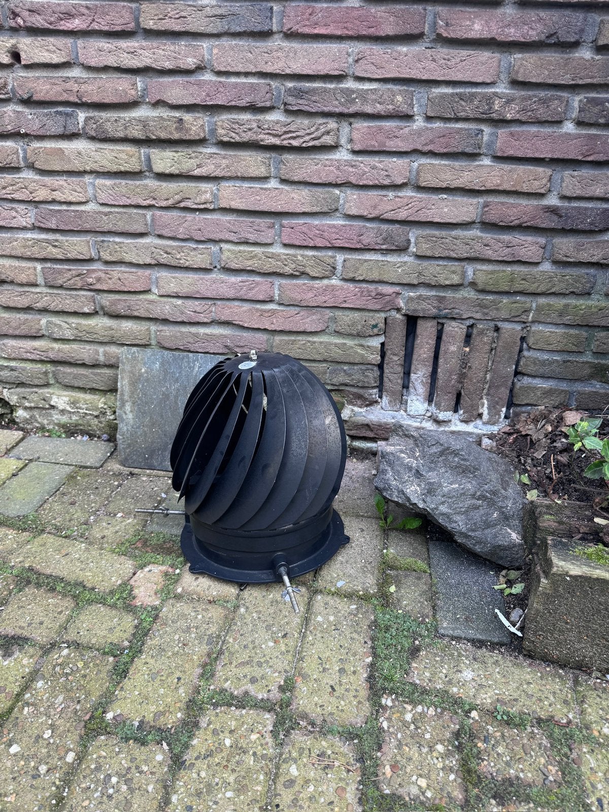 Roterende schoorsteenkap zwart – zo goed als nieuw – €50, Ophalen of Verzenden, Zo goed als nieuw