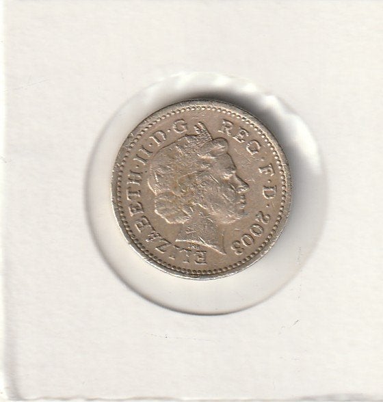 engeland munten 1 pound 2003, Ophalen of Verzenden, Overige landen, Losse munt