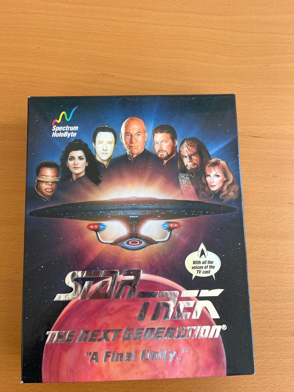 Big Box retro Star Trek: The Next Generation "A Final Unity”, Spelcomputers en Games, Games | Pc, Zo goed als nieuw, Avontuur en Actie