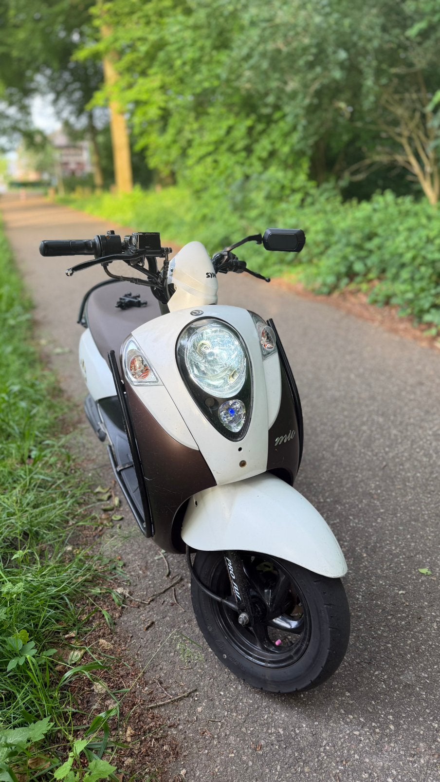 Sym mio 50 brom, Gebruikt, Maximaal 45 km/u, Benzine, 50 cc