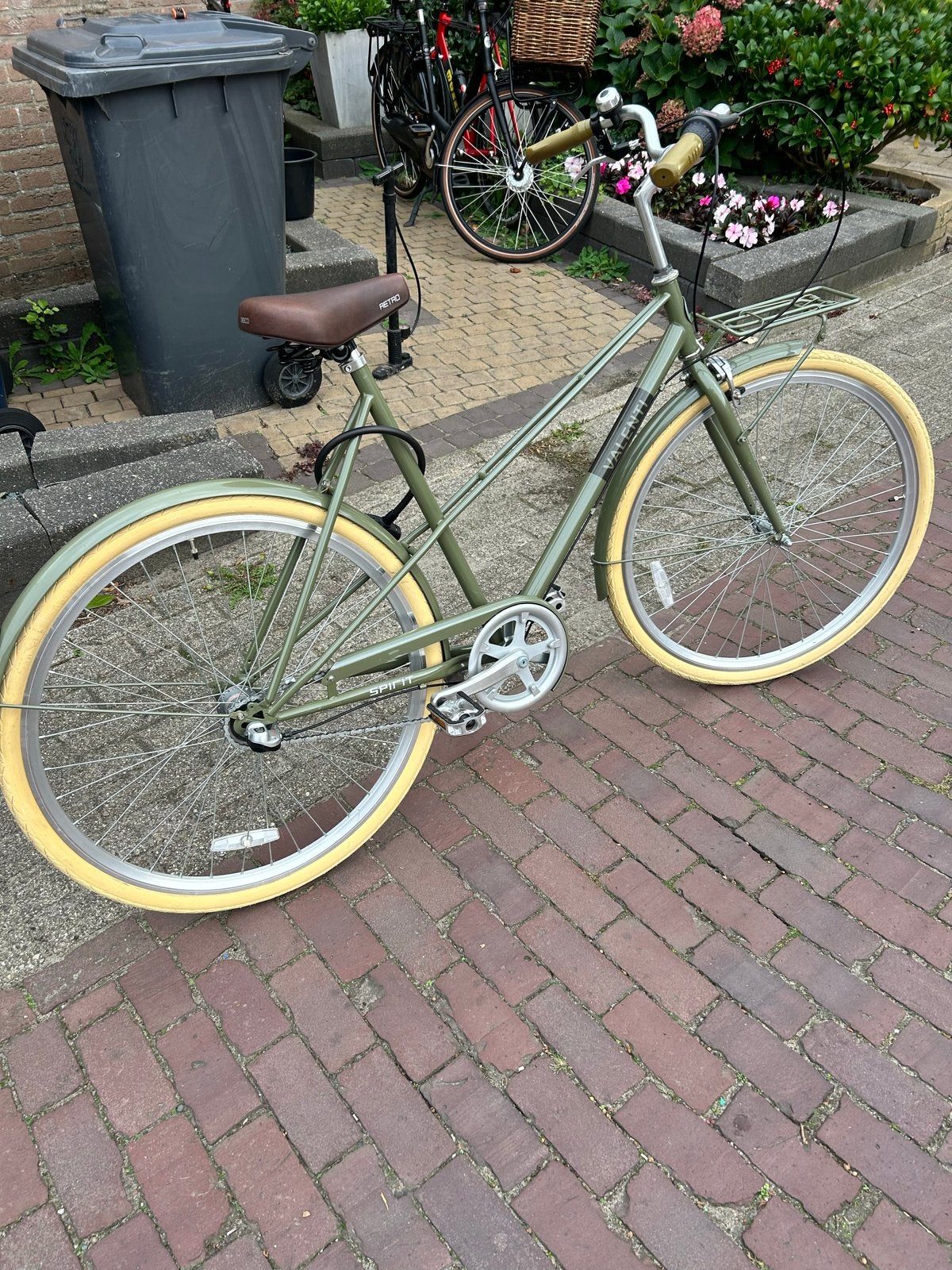 Damesfiets - Valenti Spirit - Groen - Zo goed als nieuw, (Extra) lage instap, Velgrem, Zo goed als nieuw, 50 tot 53 cm