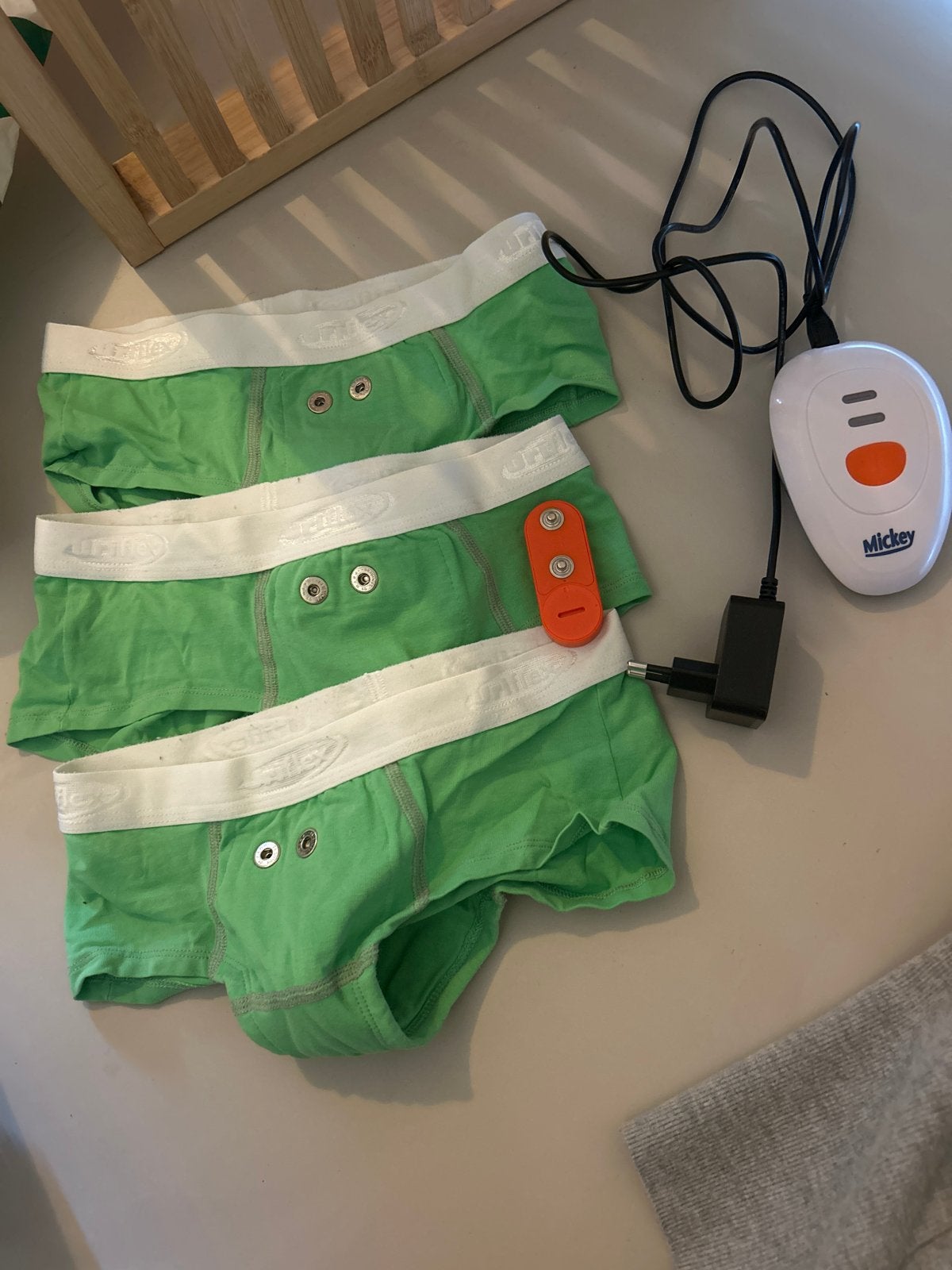Mickey plaswekker set met 3 onderbroeken, Ophalen of Verzenden, Gebruikt, Jongen of Meisje