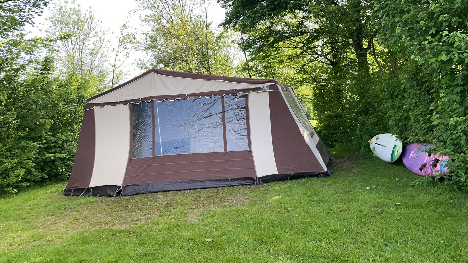 Tago vouwwagen - in goede staat, Caravans en Kamperen, Tenten, Ophalen, Gebruikt, Tot en met 4