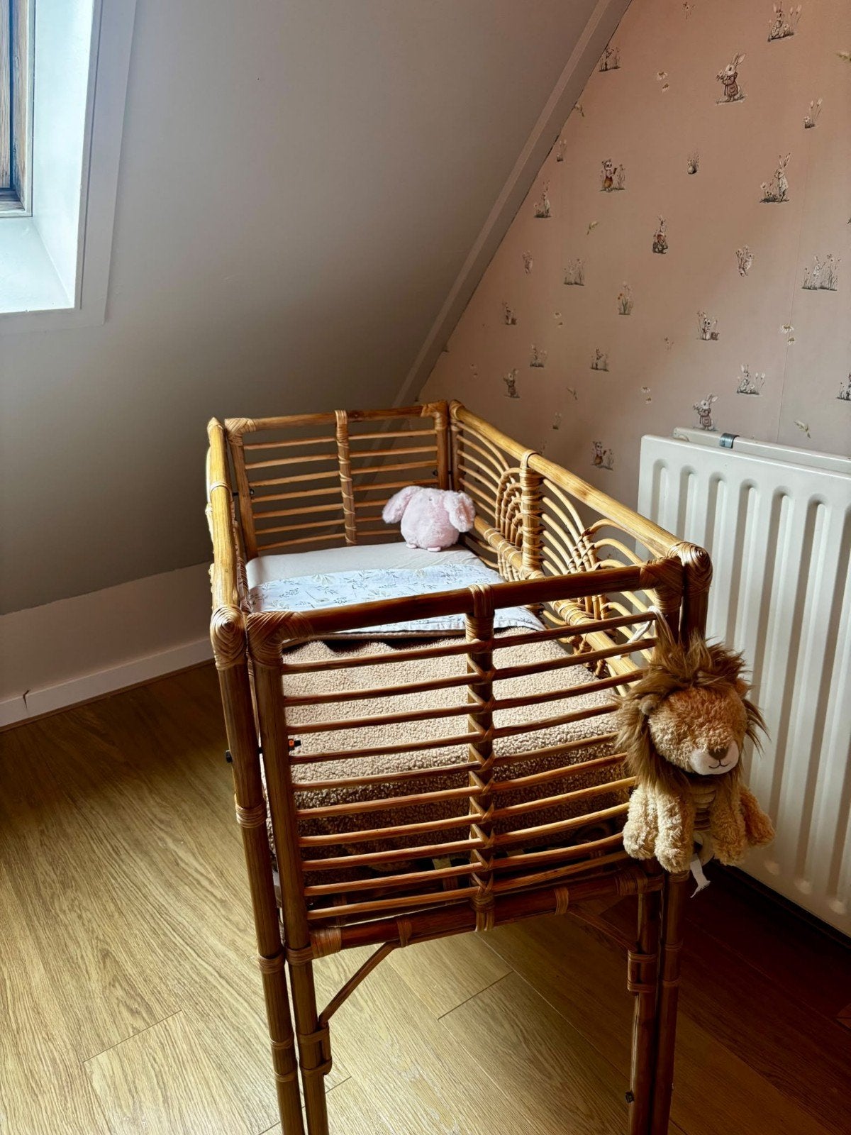 Rotan Wiegje - Vintage Stijl voor Baby's, Ophalen, Zo goed als nieuw, Wieg