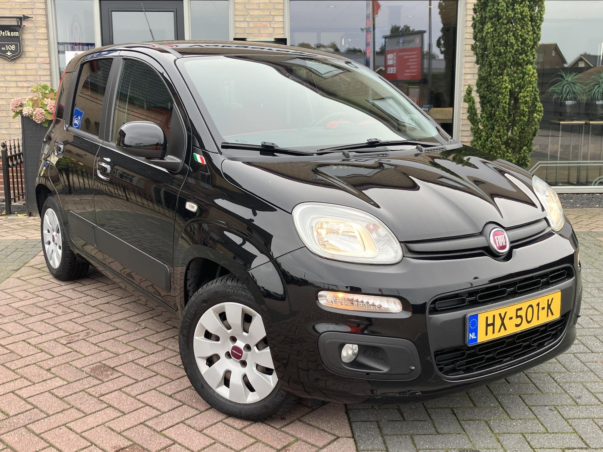 Fiat Panda 1.2 Lounge | Parkeersensor | Elektr. ramen | NAP, Auto's, Stof, Gebruikt, Zwart, Origineel Nederlands