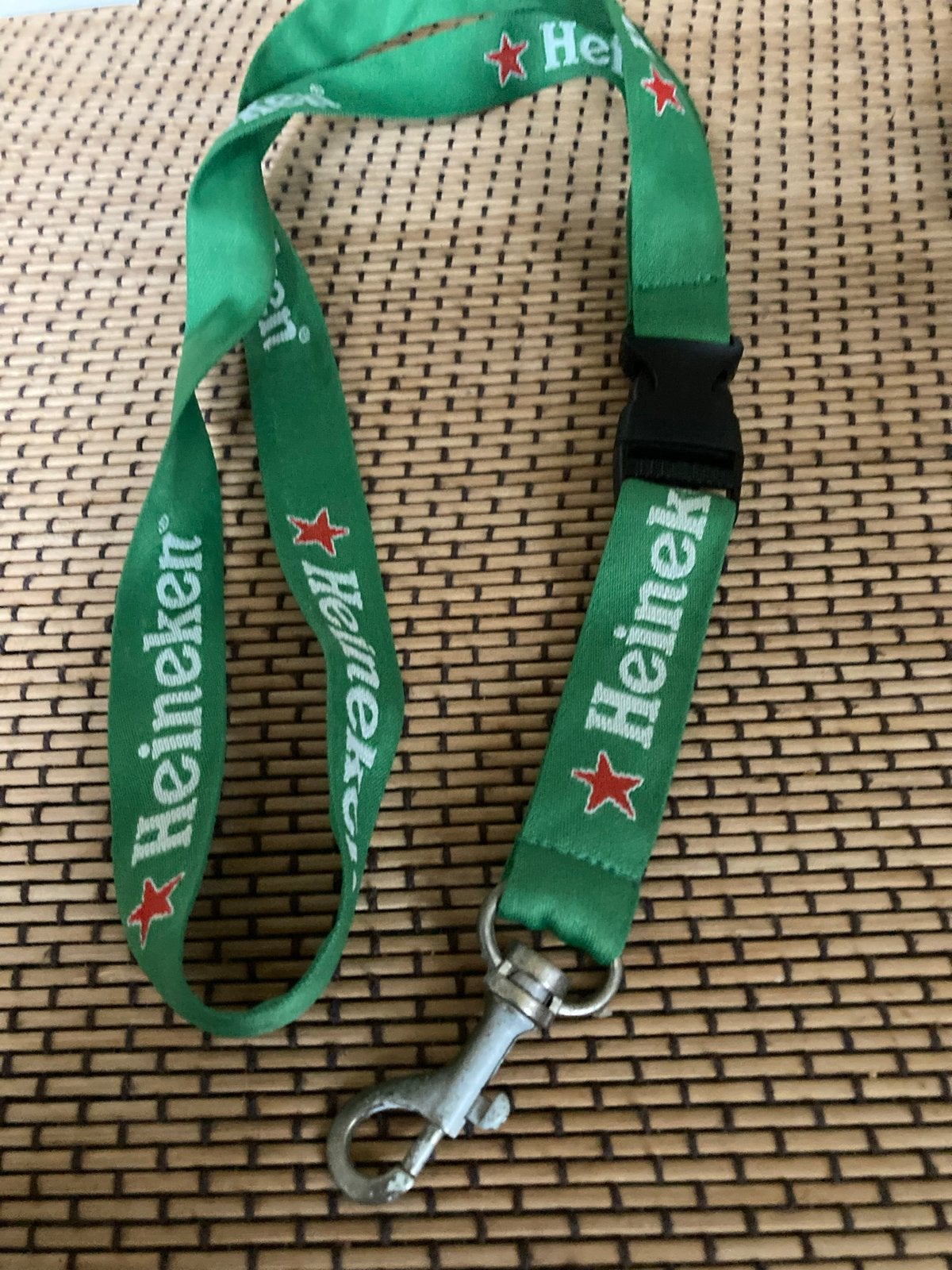 Heineken Lanyard Sleutelhanger Groen, Verzamelen, Ophalen of Verzenden, Gebruikt