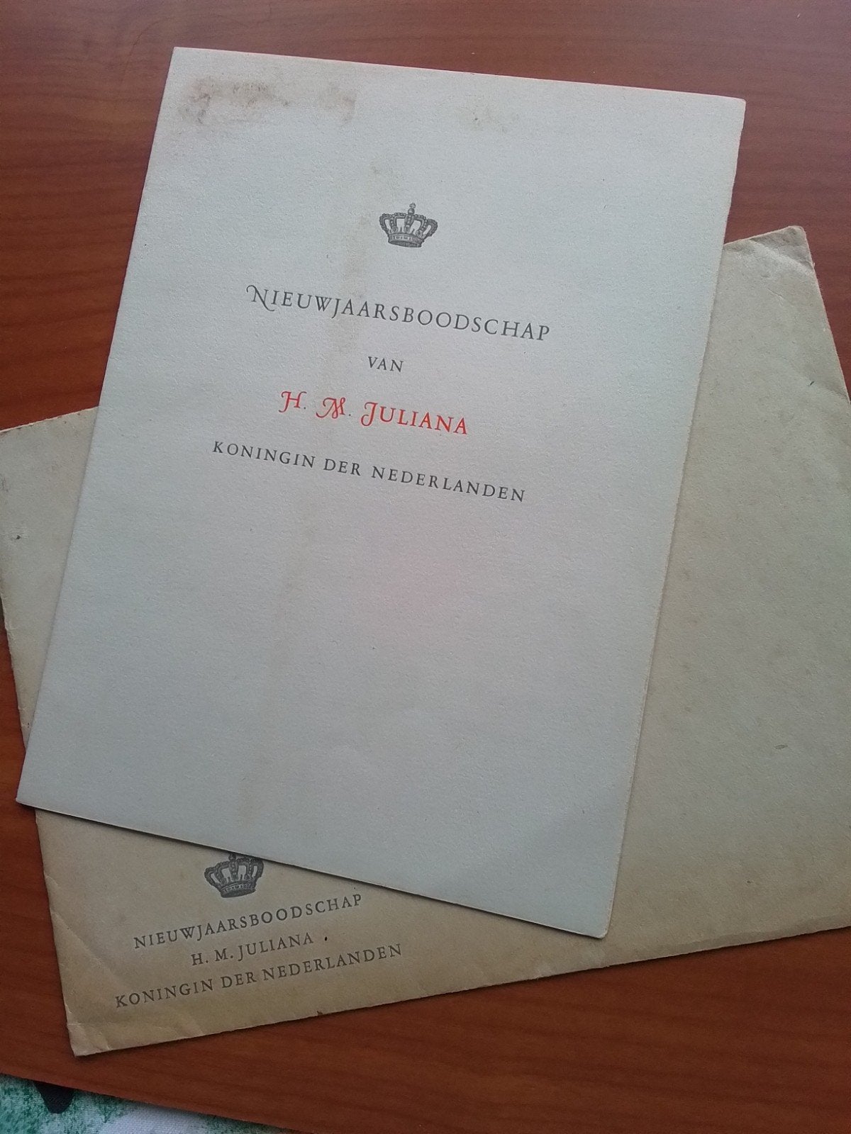 nieuwjaars boodschap koningin Juliana, Verzamelen, Ophalen of Verzenden