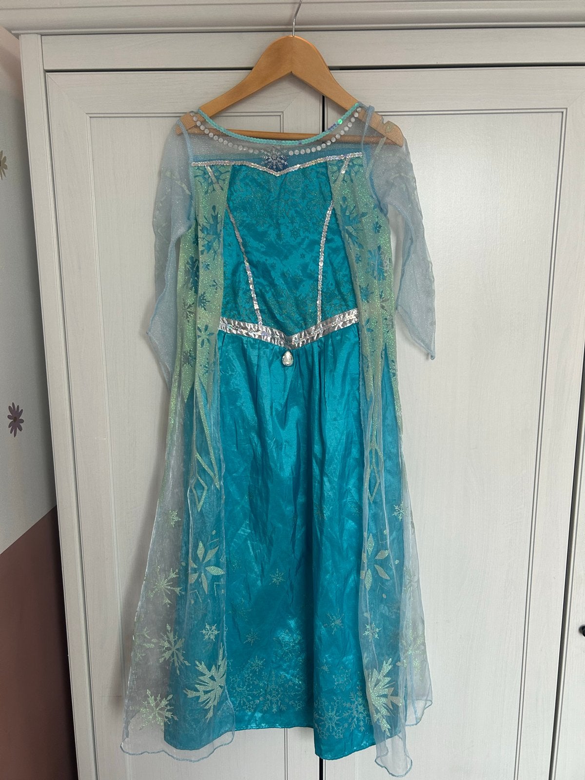 Elsa jurk Frozen Disney - Maat 116 t/m 128, Ophalen of Verzenden, Zo goed als nieuw, Meisje, Jurk of Rok