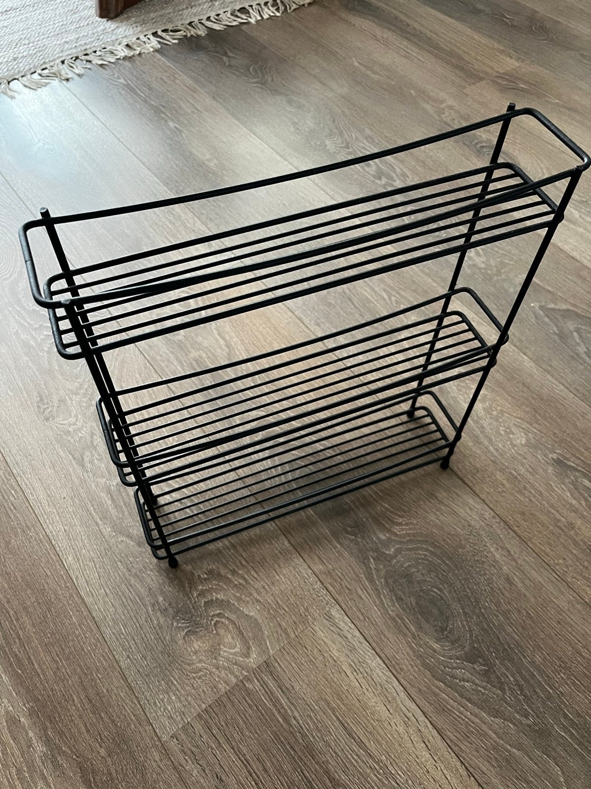 Zwart metalen kruidenrek, Huis en Inrichting, Keuken | Keukenbenodigdheden, Ophalen, Gebruikt