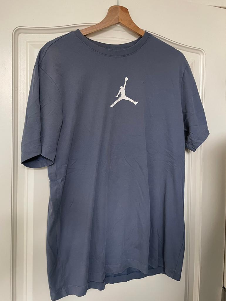 Jordan Men’s Shirt, Kleding | Heren, T-shirts, Ophalen of Verzenden, Gedragen, Maat 48/50 (M), Blauw
