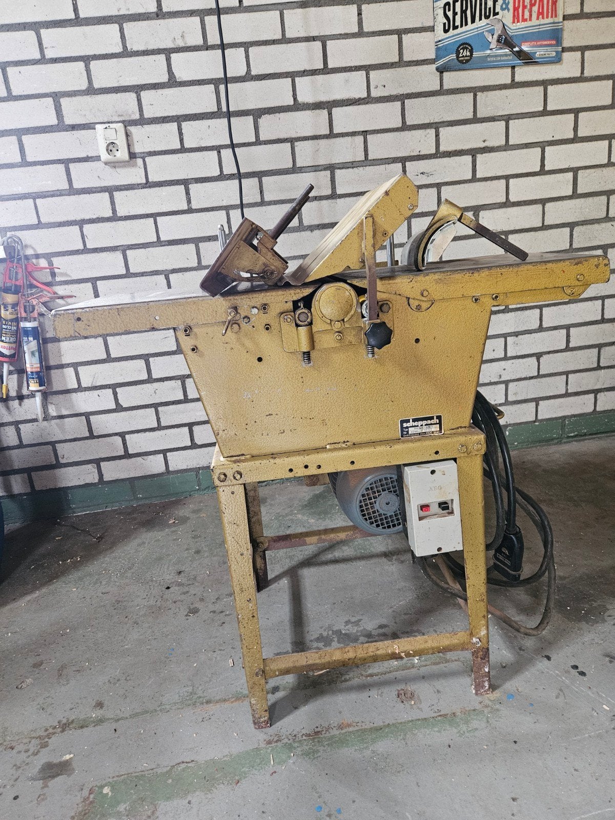 Scheppach Combi Machine: Vandiktebank, Langatboor, Vrees, Ophalen, Gebruikt, 1200 watt of meer, 70 mm of meer