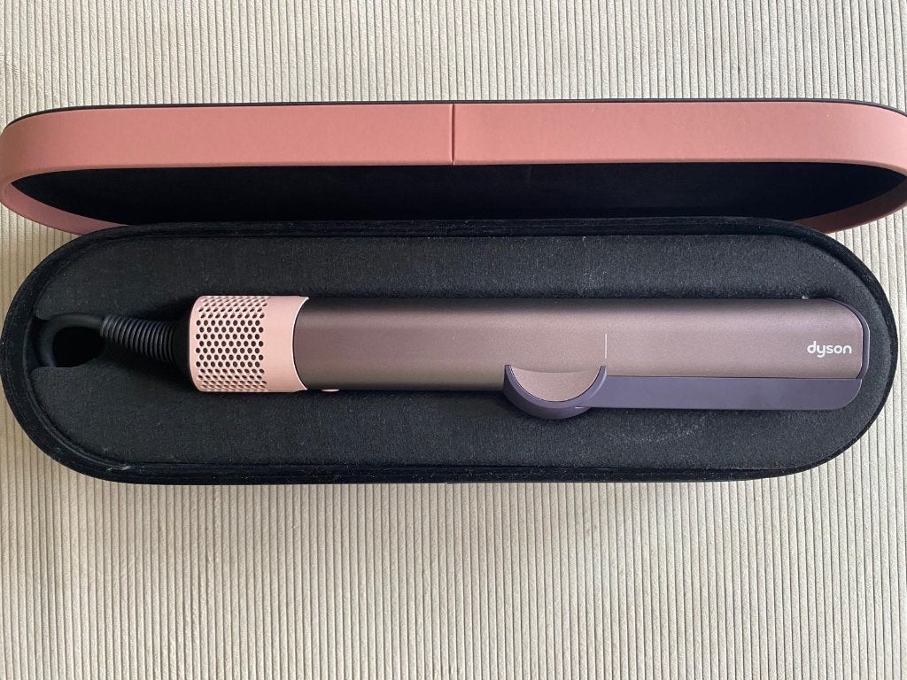 Dyson Airstrait Wet-to-Dry - Stijltang - Jasper Plum, Ophalen of Verzenden, Zo goed als nieuw, Krultang of Stijltang