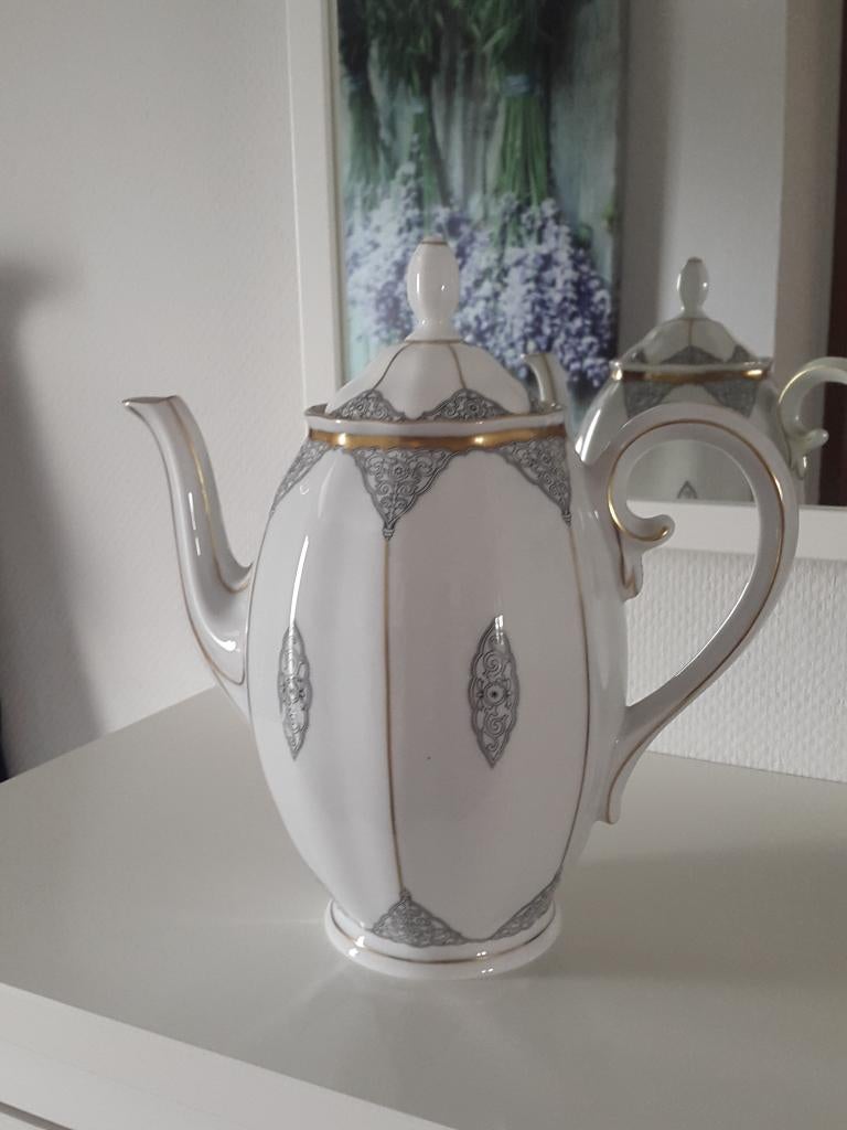 mooie brocante Koffiepot, Koenigszelt Silesia,, Gebruikt, Verzenden, Overige typen, Overige stijlen