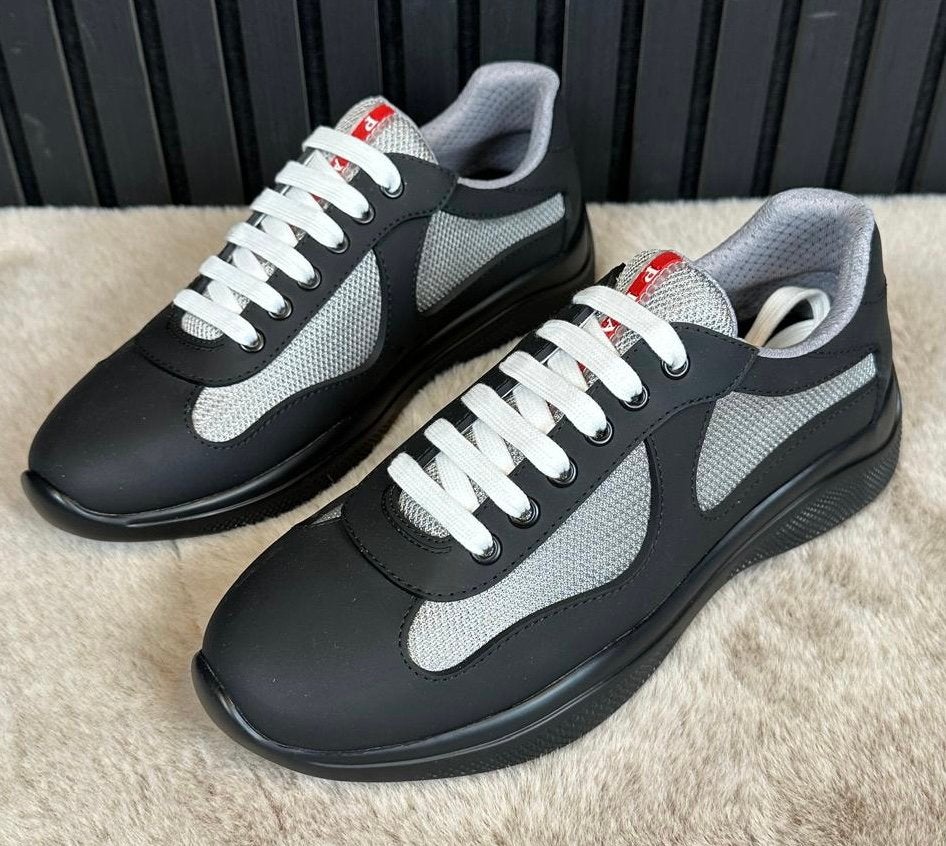 Prada America’s Cup Zwart Mat - Nieuw - Alle Maten, Ophalen of Verzenden, Zwart, Sneakers of Gympen