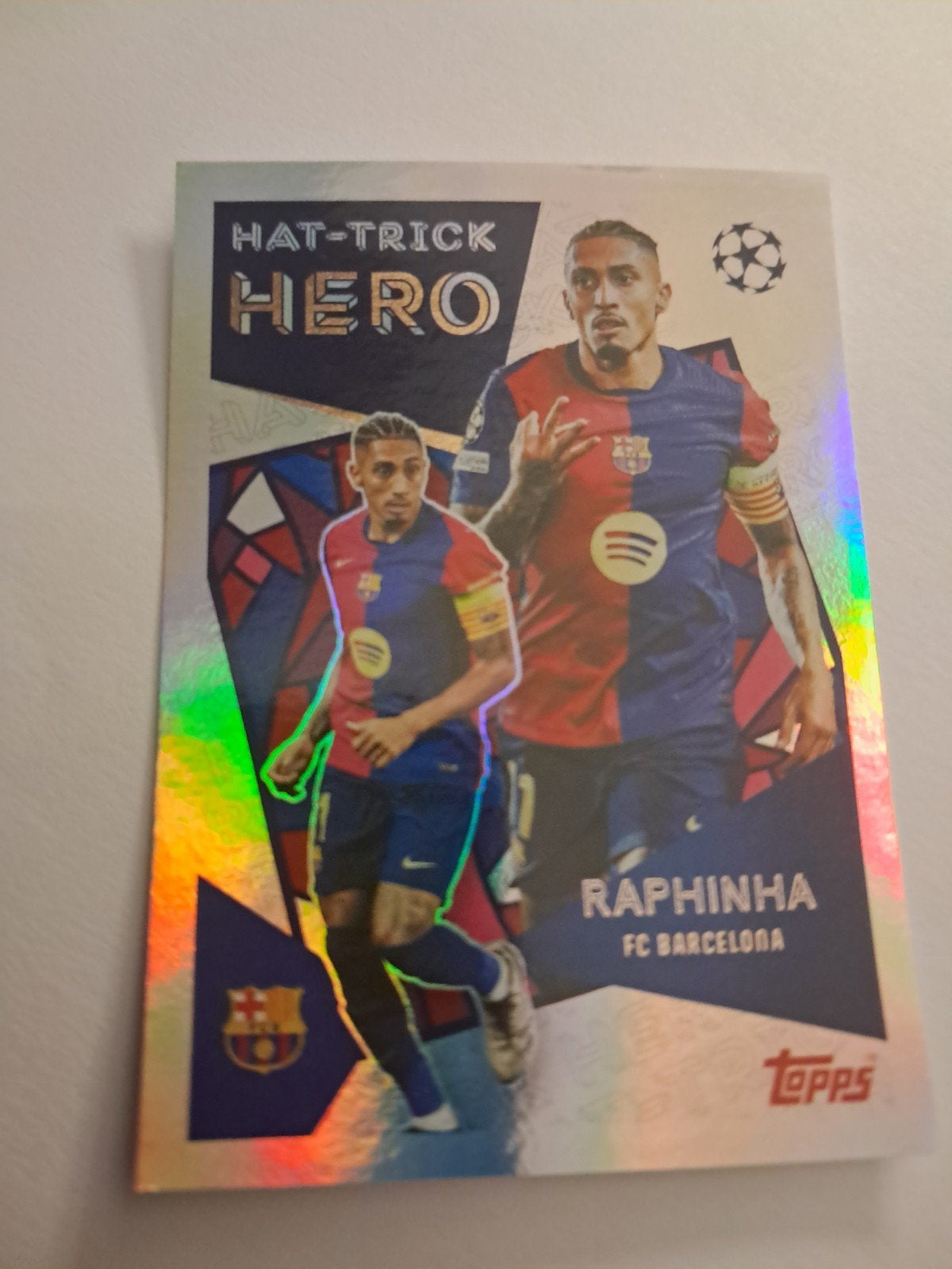 Champions League 2025/26 Topps Raphinha. Hat-Trick-HERO., Ophalen of Verzenden, Nieuw, Sticker