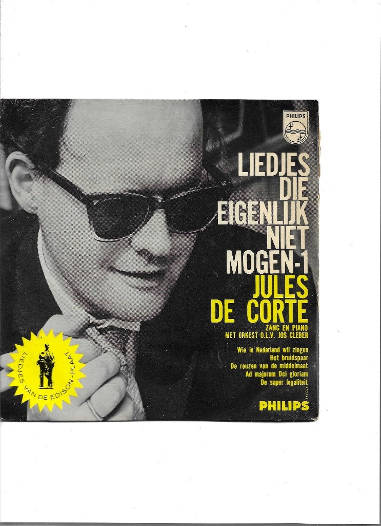 7"EP Jules de Corte - Liedjes die eigenlijk niet mogen Nr. 1, Gebruikt, 7 inch, Ophalen of Verzenden, EP