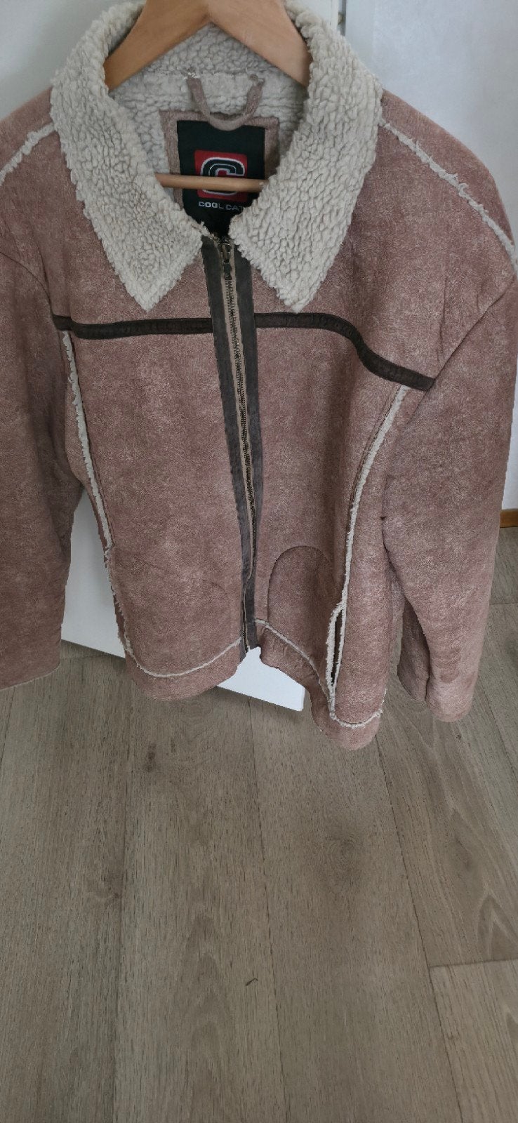 heren jas soort lamicoot lekker warm., Ophalen of Verzenden, Zo goed als nieuw, Maat 46/48 (XL) of groter, Zwart