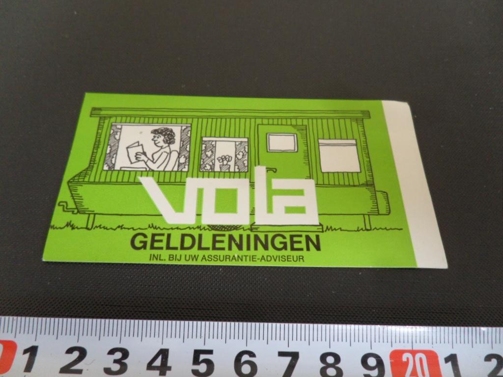 sticker Woonboot VOLA Geldleningen, Ophalen, Zo goed als nieuw