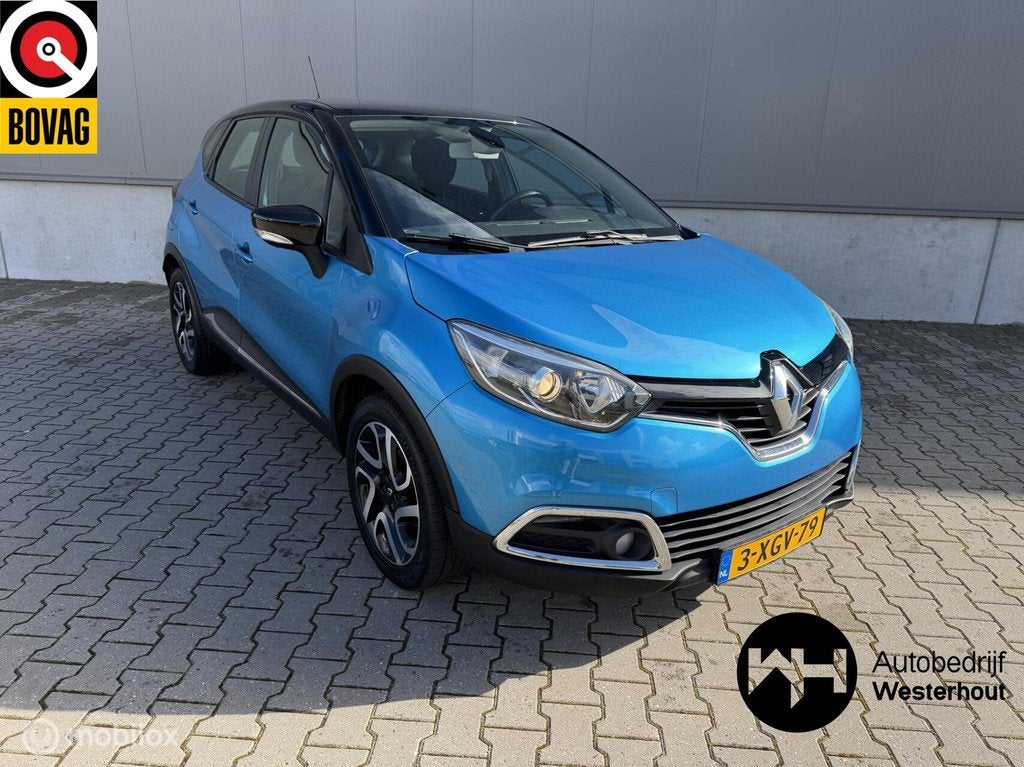 Renault Captur 0.9 TCe Dynamique|P.SENSOREN|NAVI|NAP, Auto's, Voorwielaandrijving, Gebruikt, Blauw, 49 €/maand