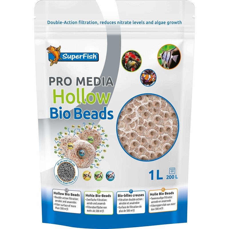 SUPERFISH PRO MEDIA BIO BEAD 1000 ML, Ophalen of Verzenden, Nieuw, Superfish